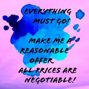 All prices negotiable!